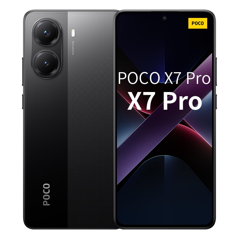 Xiaomi Poco X7 Pro 5g + 4g Lte (para T-mobile Mint Tello Y Global) (256 Gb + 12 Gb) Ai, 6.67 Pulgadas, 50 Mp, Teléfono Para Jugadores, Nfc, Doble Sim, Desbloqueado, Modelo 2412dpc0ag (negro)