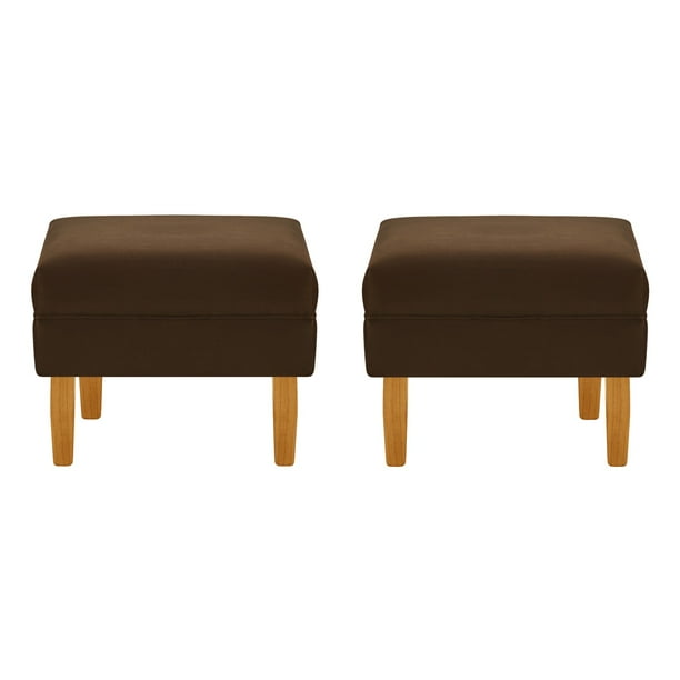 Set Pouf Sky 1c Felpa 04 Chocolate