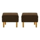 thumbnail image 1 of Set Pouf Sky 1c Felpa 04 Chocolate, 1 of 4