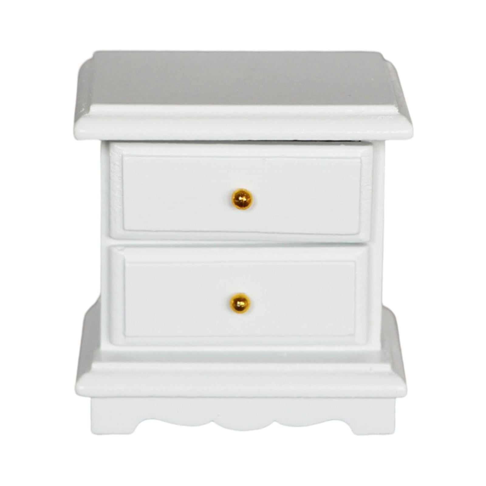 Magideal - Casa De De De Noche Miniatura 1:12 Simulación Pequeña Sala Decoración Ornamento Cajones Mini S De Noche Para Niñas Niños