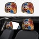 thumbnail image 1 of Leyenda de los Tres Caballeros Funda Protectora Universal para Reposacabezas de Coche, Funda Elástica para Reposacabezas de Asiento de Auto, Funda de Tela Antipolvo, Accesorios de Interior 2 Piezas, 1 of 6