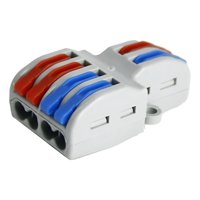 Genérica - Conector Cableado Rápido Tipo Wago Entrada Salida Múltiples Multicolor