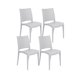 thumbnail image 1 of Pack 4 Sillas de Terraza Polipropileno - Gris, 1 of 3