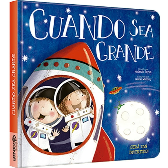 Libro Luna Azul - Creciendo. Cuando Sea Grande /24 Páginas De 19,4 X 19,4 Cm. Tapa Cartoné Acolchado, Con Spot Uv.