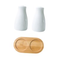 Magideal - Salero Y Pimentero, Agitadores De Especias Con Bandeja, Utensilios De Cocina, Agitadores De Cerámica, Dispensador De Especias Para El Hogar, Mesa De C A