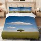 thumbnail image 1 of Wide Green Meadow Print Bedding Set 100% Polyester Soft Skin-Friendly, 1 of 1