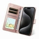 thumbnail image 3 of Funda Cartera para Samsung Galaxy A25 5G Perro Cachorro Grabado con Tarjetas Soporte Correa Rosa, 3 of 6
