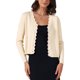 thumbnail image 1 of INSPIRE CHIC Cárdigan de manga larga con cuello en V para mujer, ligero, con botones, casual, tejido de punto, suéter XXL albaricoque, 1 of 6