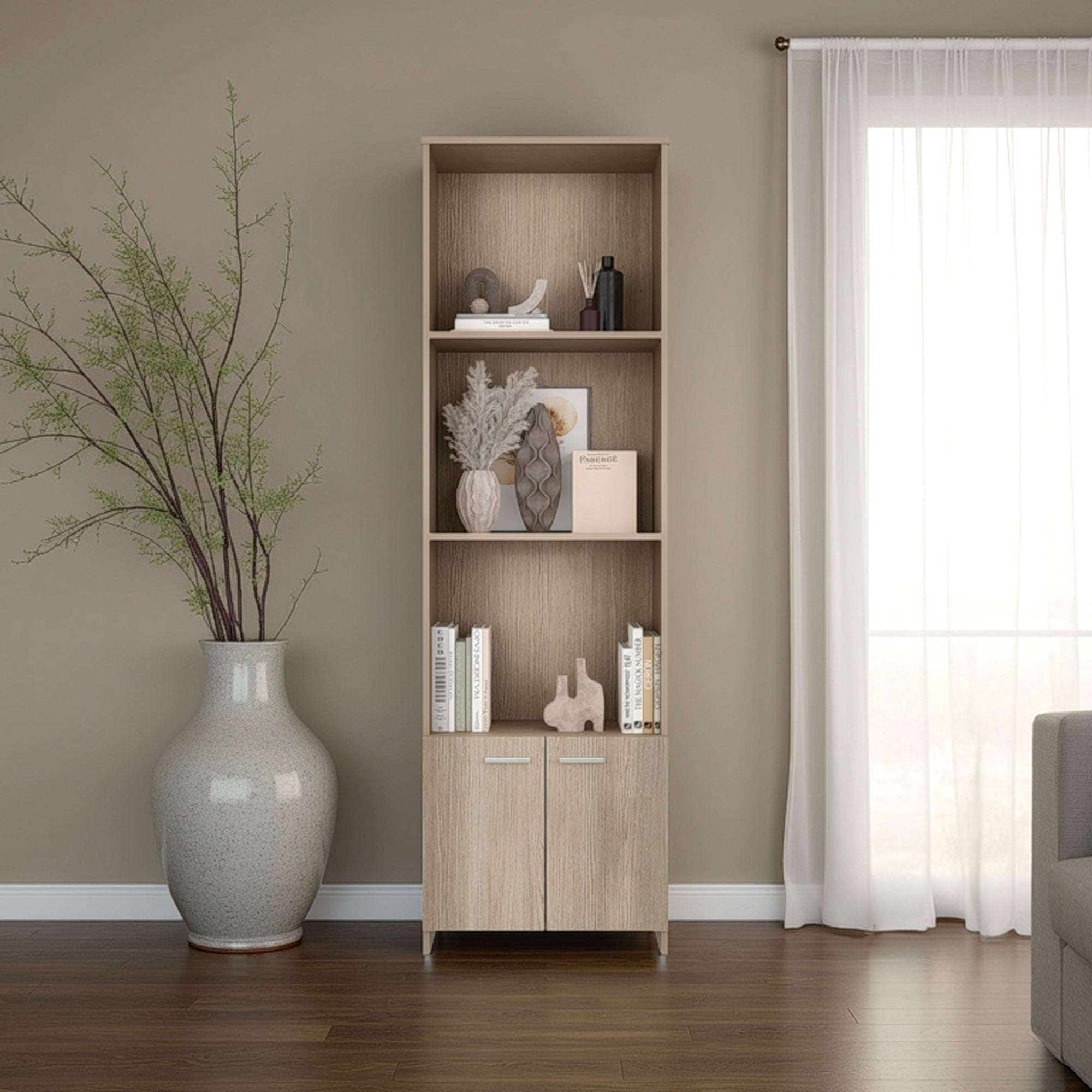 Tuhome - Biblioteca 2 Puertas Office Cartagena 181,5x55,1x26,5 Cm