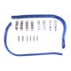 thumbnail image 4 of 2pcs Brush Bar Aluminium Hand Guards Shield para motocicleta manillar azul, 4 of 5