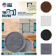 thumbnail image 1 of Nivelador para muebles Stable the Table, paquete de 6, gris, redondo, 1 of 7