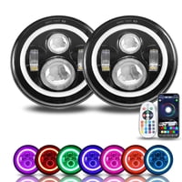 Luces Rgbw Halo Sunpie De 7 Pulgadas Para Jeep Jk Jku Tj Lj