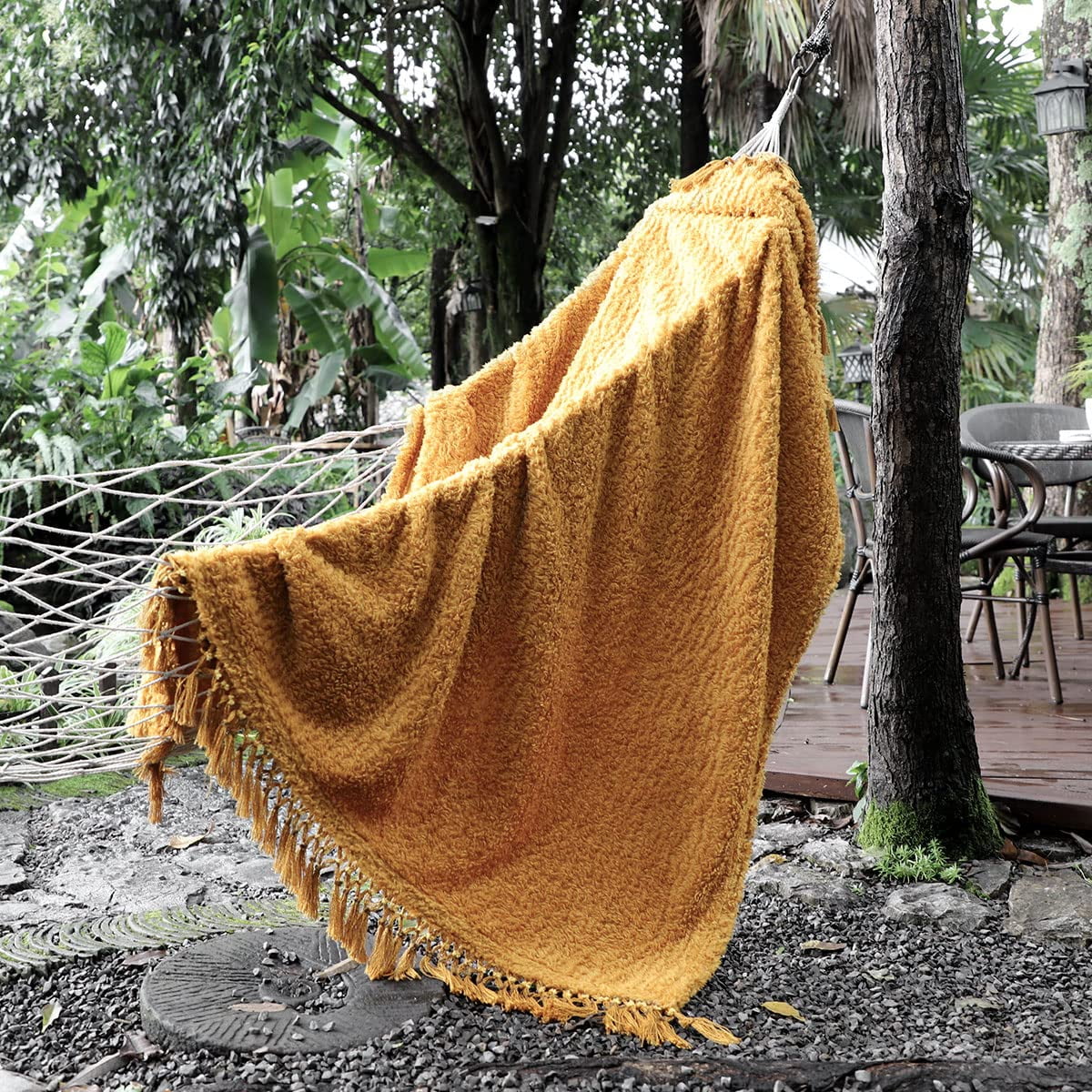 Manta Horimote Home Ultrasuave Sherpa Mustand Amarilla