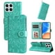 thumbnail image 1 of Funda tipo cartera FOXDOCK para Honor X8 5G , diseño girasol en relieve, cuero PU, cierre magnético, soporte y tarjetero, 1 of 5