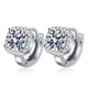 thumbnail image 1 of Aretes de Aro de Moissanita 1-2cttw para Mujer Color D Claridad VVS1 Aretes Pequeños de Diamante Aretes de Moissanita de Plata Esterlina para Mujer con Certificado, 1 of 8