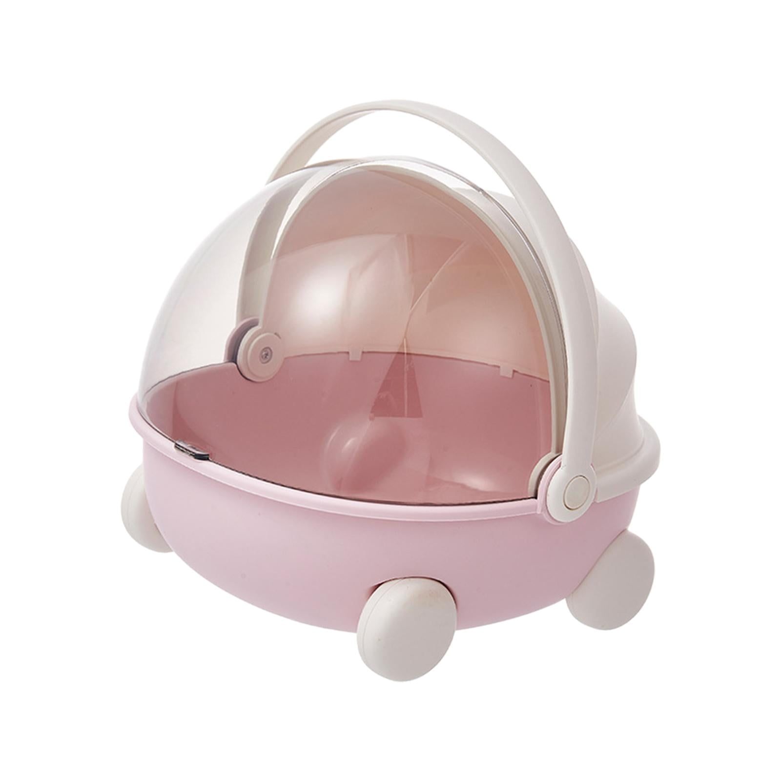 Magideal - Caja De Almacenamiento Portátil, Organizador De Suministros De Costura, Caja Para Manualidades Artísticas Multifuncional Para Material Cosmético Manua Rosa