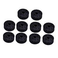 Magideal - 10 Piezas Φ4Cm Soporte De Platillo Arandela De Fieltro De Platillo Accesorio Fácil De Usar Para Juego De Batería Reemplazo De Almohadillas De Fieltro Negro