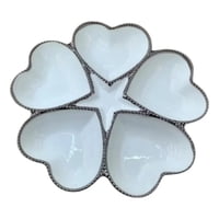 Genérico - Bandeja Servir Decorativa 5 Compartimentos Adorno Jhn