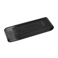 Kingston - Pendrive Usb 3.2 Tipo C 64Gb Negro Dt70