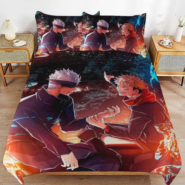 Jujuu isen Bedding Set Duvet Cover Comfortable and Lightweight Cartoon Bedding3 Piece