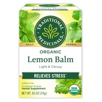 Bálsamo De Limón Orgánico Tea Traditional Medicinals, 16 Bolsitas