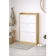 thumbnail image 1 of Zapatero Compacto Velux Nordic Blanco/Madera 18 Pares MDP 15mm 114×60×24, 1 of 13