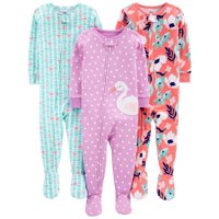 Simple Joys By Carter'S - Pijamas Simple Joys De Carter'S Girls, Paquete De 3, 24 Meses