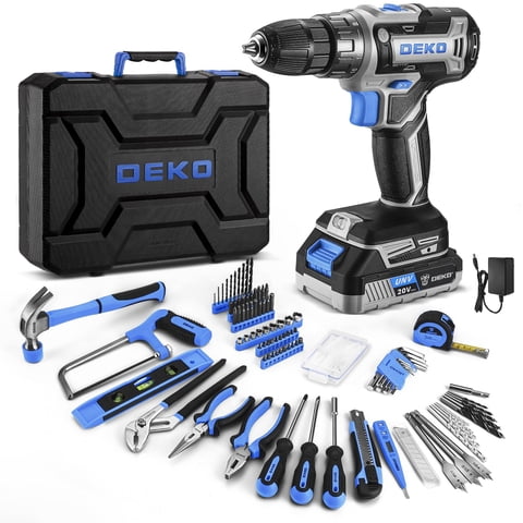 Juego De Herramientas Dekopro, Taladro Eléctrico Inalámbrico De 20 V Con Caja De Herramientas