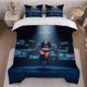 thumbnail image 1 of This Futuristic Sci-Fi Style Bedding Set (3pcs) Includes a Duvet Cover And Two Pillowcases. Soft And Comfortable Suitable, 1 of 1