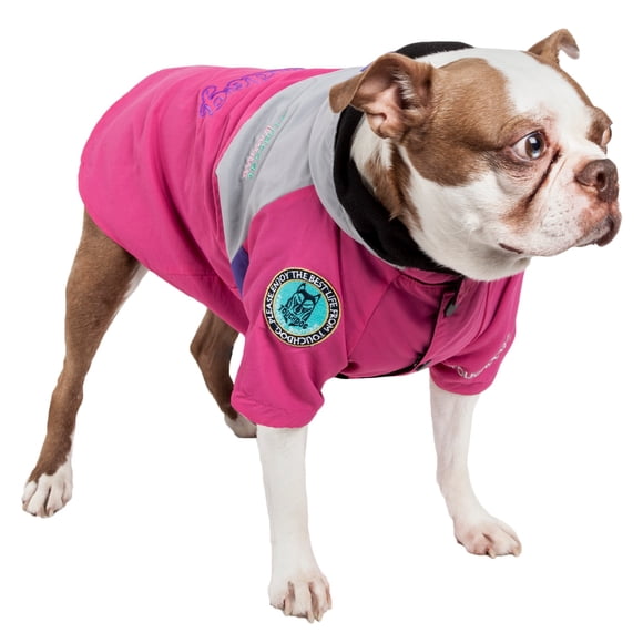Abrigo impermeable para perro TOUCHDOG 'Mount Pinnacle' rosa Talla M