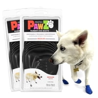 Botas Para Perros Protex Pawz De Goma, Impermeables Para Todo Tipo De Clima, Negras