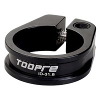 Ioensy - Abrazadera Para Tija De Sillín De Bicicleta Ligera Ciclismo Mtb Bicicleta De Aluminio 31.8 Mm Negro