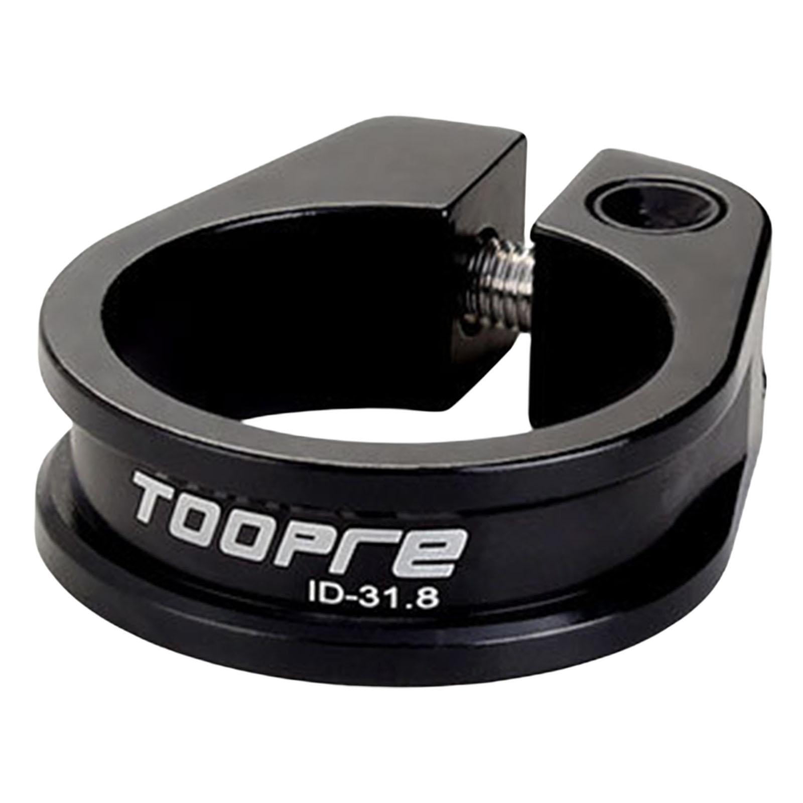 Ioensy - Abrazadera Para Tija De Sillín De Bicicleta Ligera Ciclismo Mtb Bicicleta De Aluminio 31.8 Mm Negro