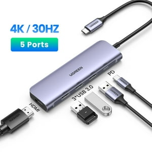Hub Usb-C 5 En 1 Pd Modelo Cm136 15Cms - Ugreen