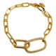 thumbnail image 1 of Pulsera Sw Eslabones Infinito Circón Pavé, Enchapado Oro 18k Dorado 5 Cm 18 Cm, 1 of 7