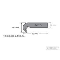 Olfa - Repuesto Cuchilla Hok-1