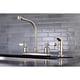 thumbnail image 2 of Grifo de cocina Kingston Brass Paris de 20 cm, arco alto, níquel cepillado, 2 of 3