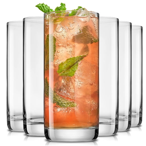 Vasos Highball Faye 390 Ml Cristal Sin Plomo 6 Piezas