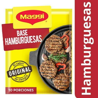 Base Para Hamburguesas (10 Porciones) Sobre 90 G Maggi