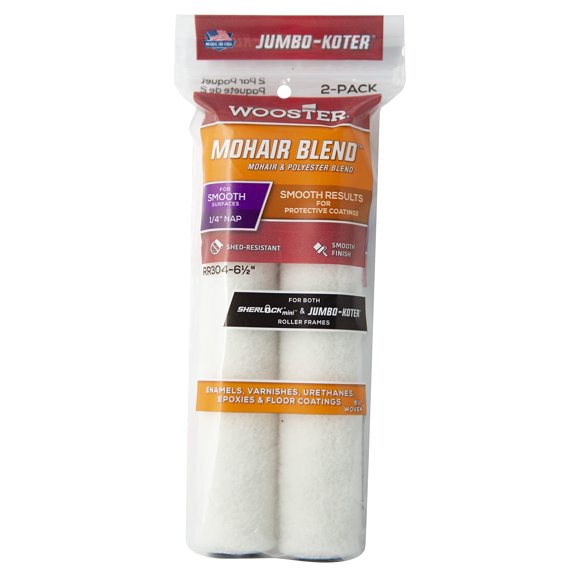 Rodillos para Pintar Wooster RR304-6.5 Mezcla de Mohair 2-Pack