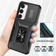 thumbnail image 5 of Funda Armada para Samsung Galaxy S24 Plus con Tapa Deslizante y Soporte Magnético Giratorio Negro, 5 of 5