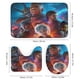 thumbnail image 3 of Puerta de Baldur-theme 4-Piece Shower Curtain Set with Rugs, Waterproof Bathroom Decor Set Includes Bath Mat, U-Shaped Rug, Toilet Lid Cover and Curtain with Hooks, 3 of 6