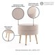 thumbnail image 4 of Ottoman Manhattan Comfort Bailey de estilo moderno de mediados de siglo, 4 of 7