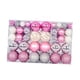 thumbnail image 2 of 100x adornos de bolas de Navidad decoraciones colgantes para de Navidad bolas de Navidad para boda fiesta de graduación aniversario de año Nuevo Rosa Blanco Plata, 2 of 5