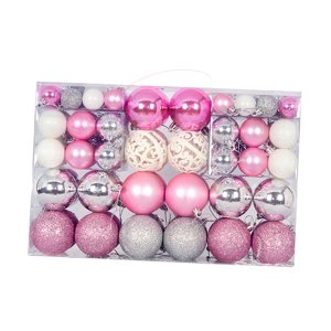Bothyi - 100 Uds Adornos De Bolas De Navidad Decoración Árbol De Navidad Diy Para Compromiso Rosa Blanco Plata