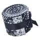 thumbnail image 3 of 20 Piezas De Rollo De Gelatina De 2,4 Pulgadas De Algodón Floral Para Manualidades, Costura Enrollable, Color Negro, 3 of 5