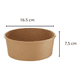 thumbnail image 2 of 50 envase bowl polipapel kraf desechable 1000ml #2, 2 of 3