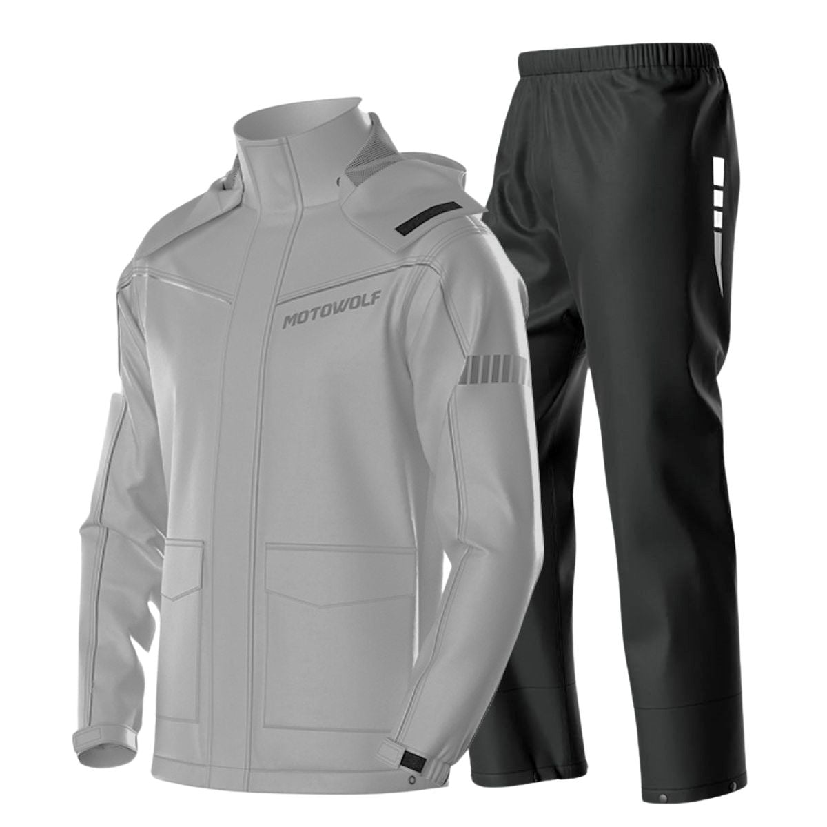 Traje Impermeable Para Moto Y Ciclismo Motowolf 0403b-og