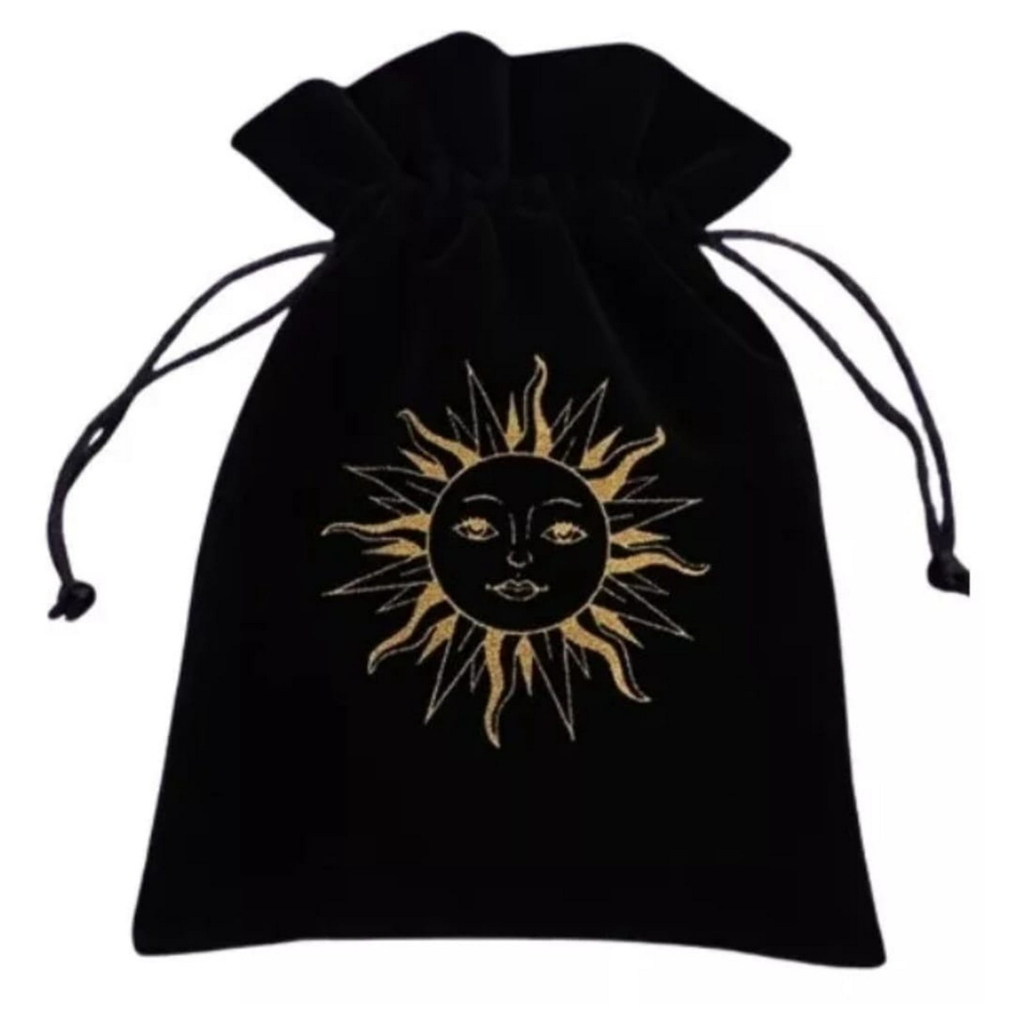 Bolsa De Terciopelo Para Tarot Negra