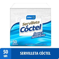 Servilletas Cóctel 23X24 Cm 50 Un Lider